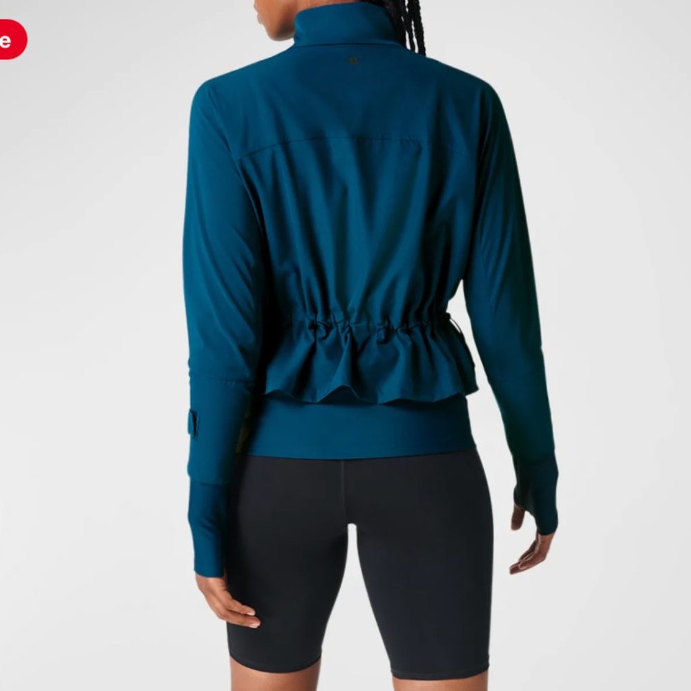 Sweaty Betty ~ Fast Lane Running Jacket ~Deep Blue - Picture 3 of 8
